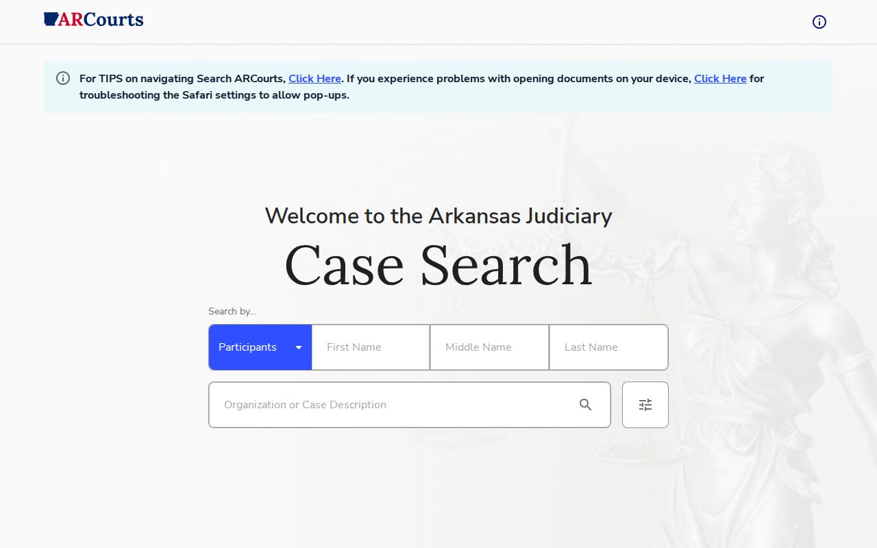 ARCourts Phillips County criminal case disposition search