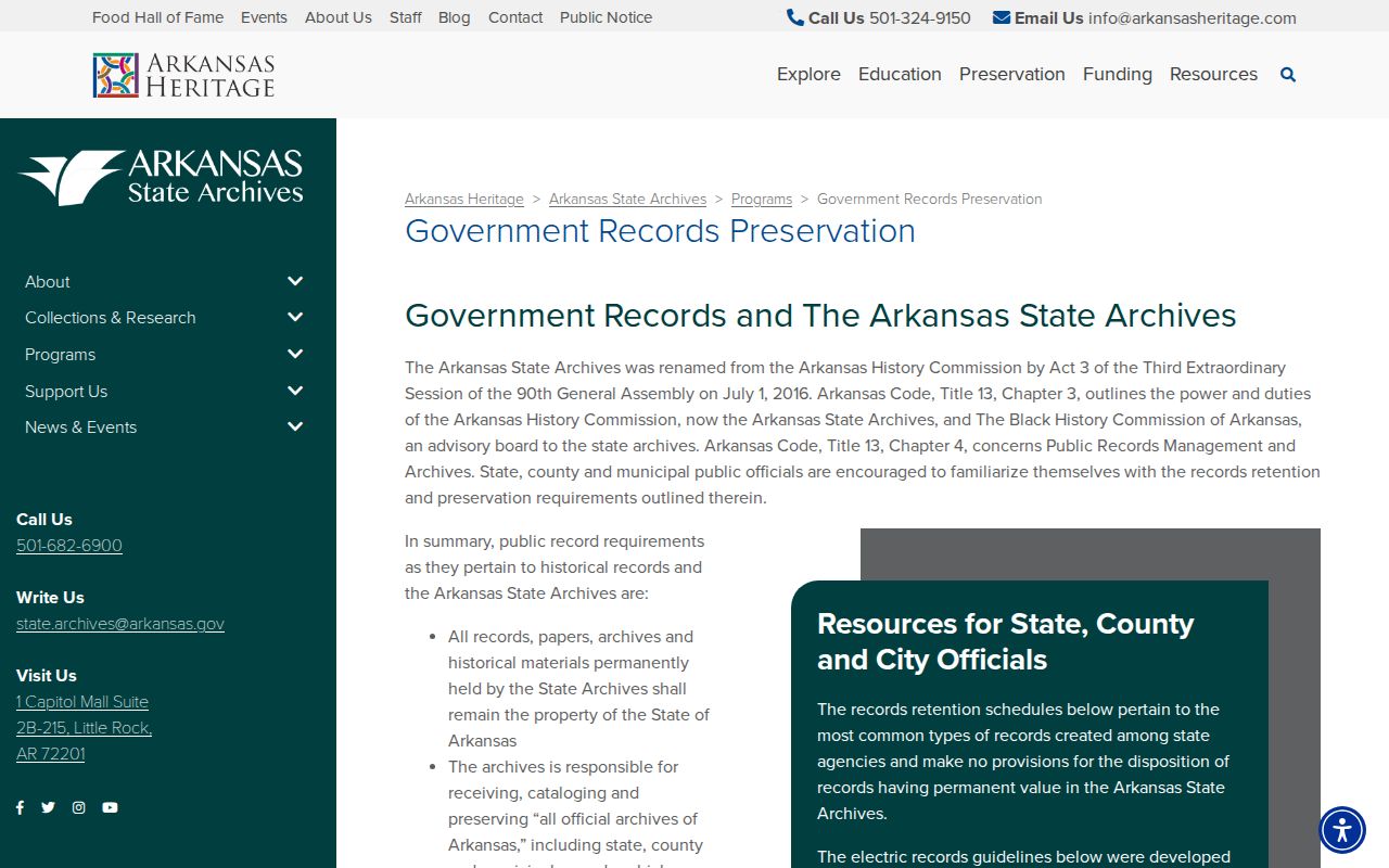 Arkansas State Archives preservation source for older Phillips County records